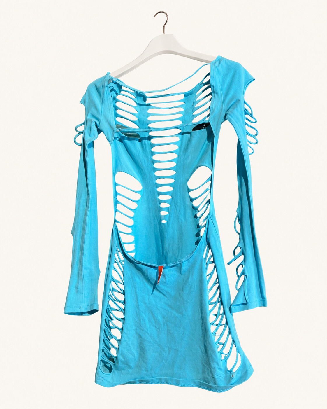 Turkusowa sukienka mini cut-out Jaded London