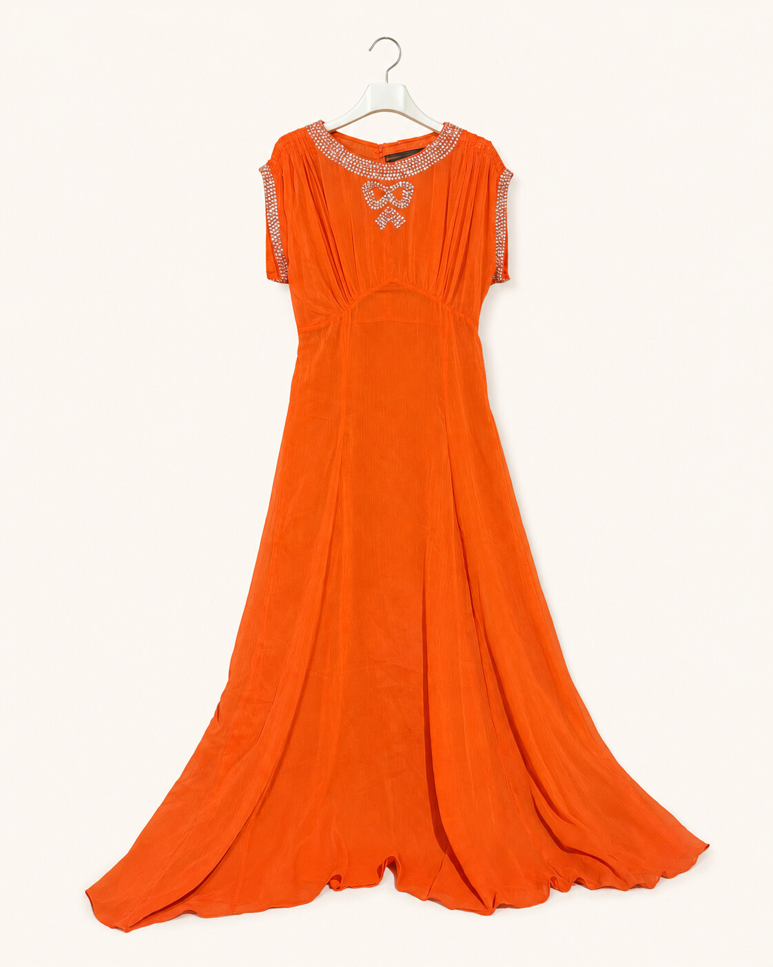 Pomarańczowa suknia maxi Miss Selfridge Limited Edition